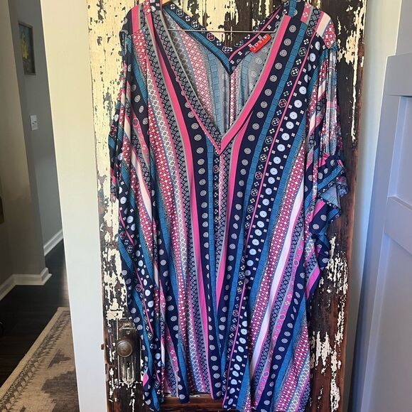 JOSIE by Natori women’s size XL.  multi colored swimsuit coverup - Picture 1 of 7